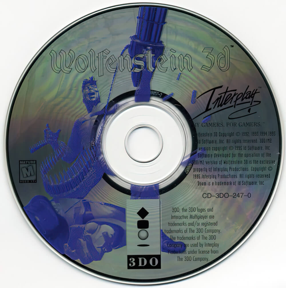 Лицензионный диск Wolfenstein 3D для 3DO